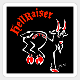 GTO HellRaiser White2 Sticker